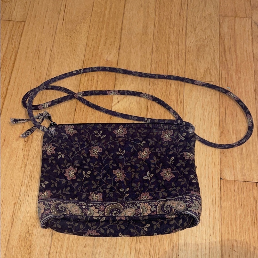 Vera Bradley Vintage Floral Crossbody Bag in Brown